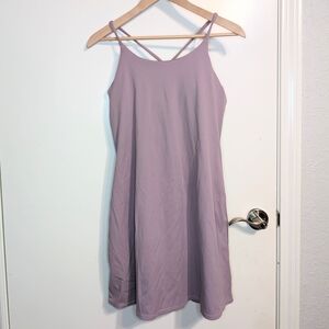 Lavender Athletic Dress Built In Shorts Pockets Tennis Active Dress L